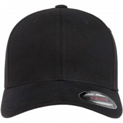 Baseball Caps Men's Athletic Baseball Brushed Twill Cap - Black - CU18KX5H2UZ $15.77