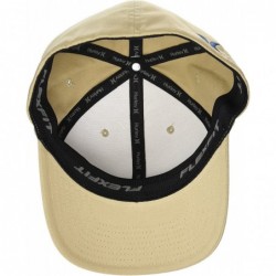 Baseball Caps Men's One & Only Corp Flexfit Perma Curve Bill Baseball Hat - Khaki - C9187M07KAA $38.84