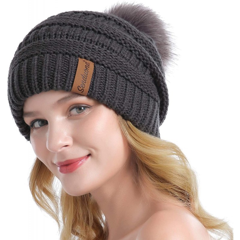 Women Winter Slouchy Beanie Thick Chunky Baggy Hat Knit Warm Snow Cap ...