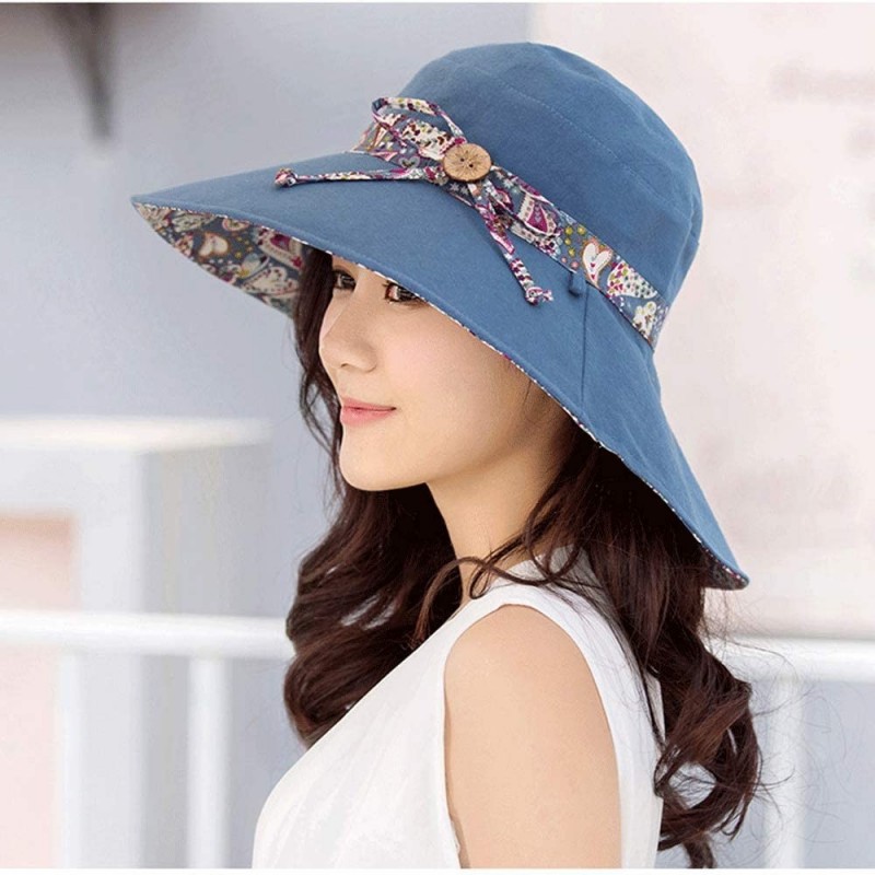 Women Wide Brim Cap UV Protection Sun Hats Visor Hats Multiple Wearing ...